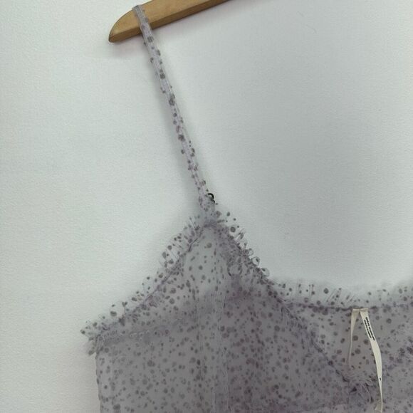 Anthropologie Women’s By Anthropologie Sheer Dot Tulle Sheer Slip Dress - Picture 6 of 12